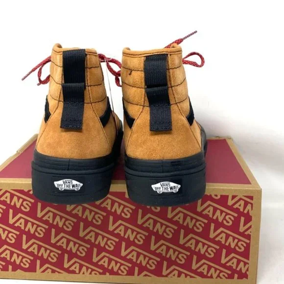 VANS Hiker Suede Sentry Sk8-Hi Boots For Women Black Brown Sneakers VN0A5KY5Y49 - Picture 7 of 10